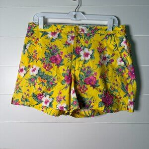 Ralph Ralph Lauren Yellow Floral Shorts Sz 12